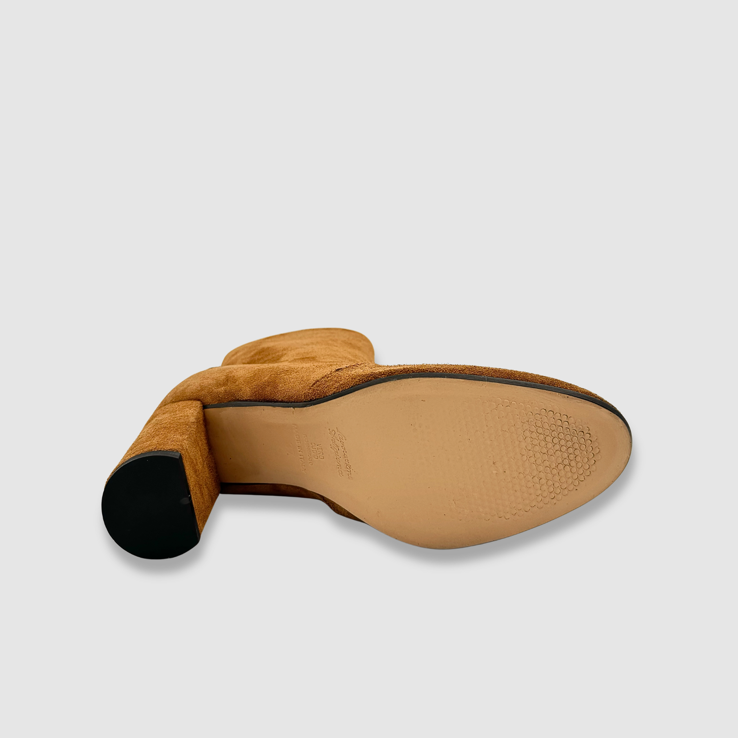Semelle bottines daim cognac femme adhérence confort et stabilité