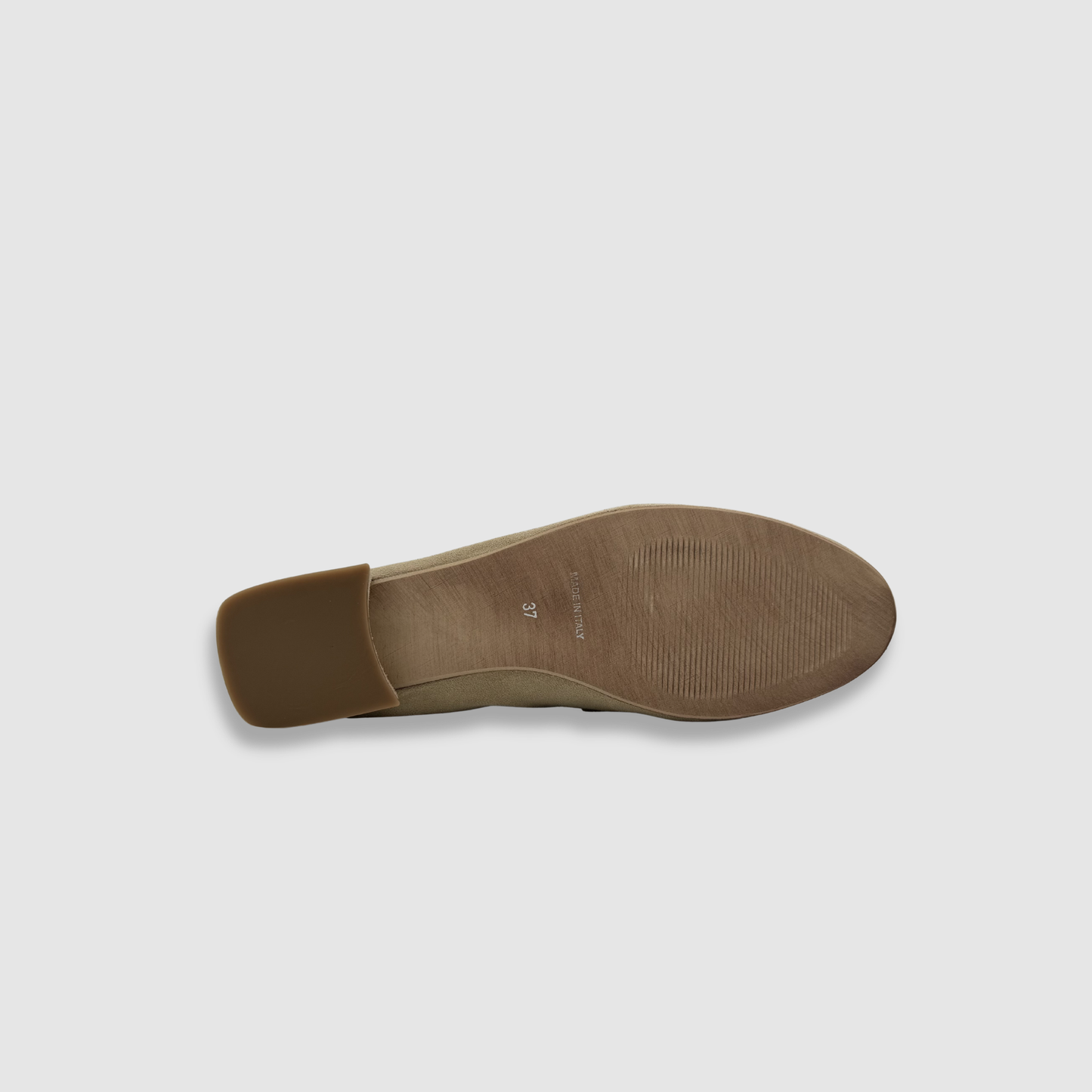 Semelle mocassins femme cuir fabrication italienne détail dessous