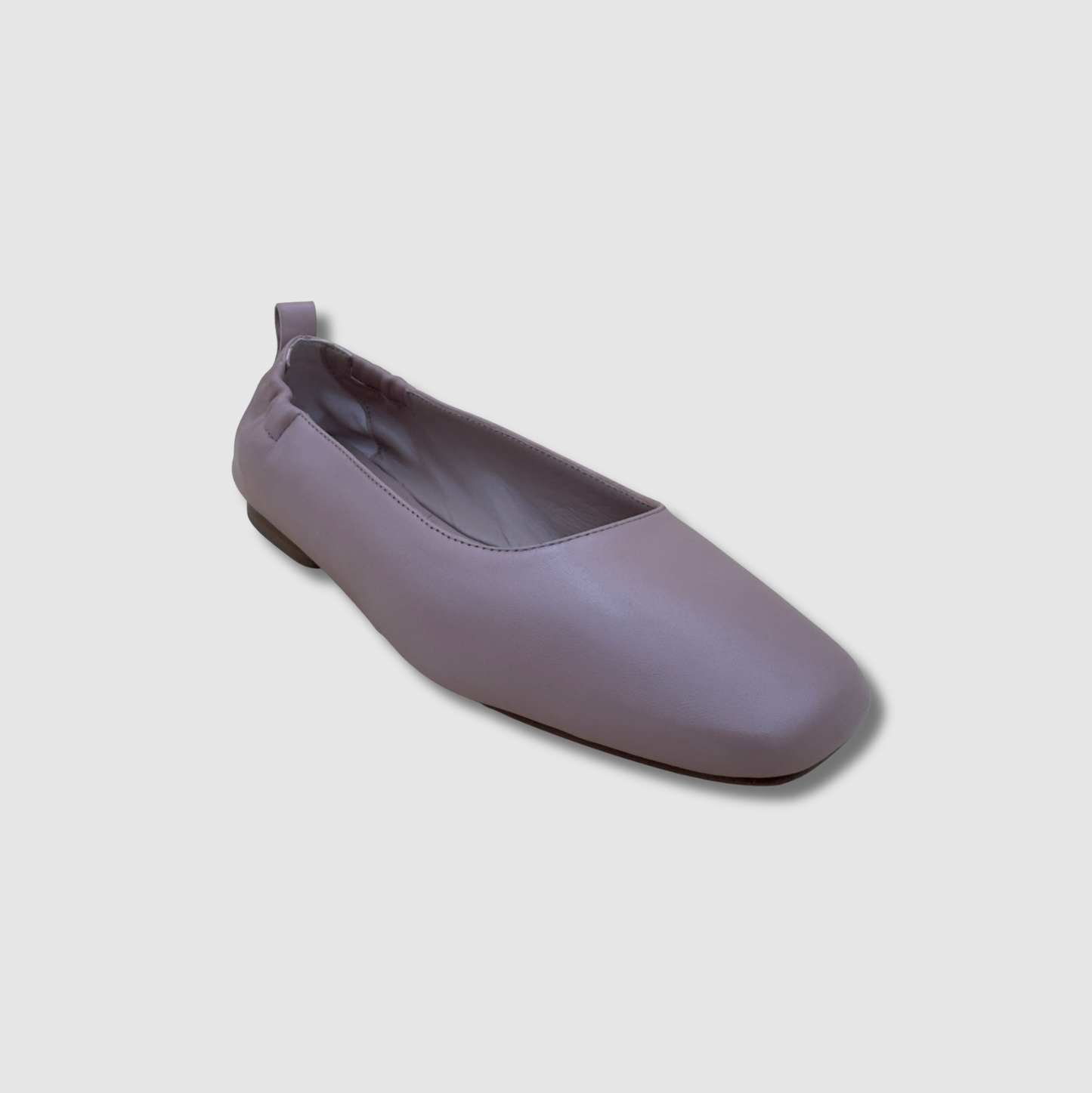 Ballerine femme cuir souple rose poudré, chaussure légère et élégante made in Italy