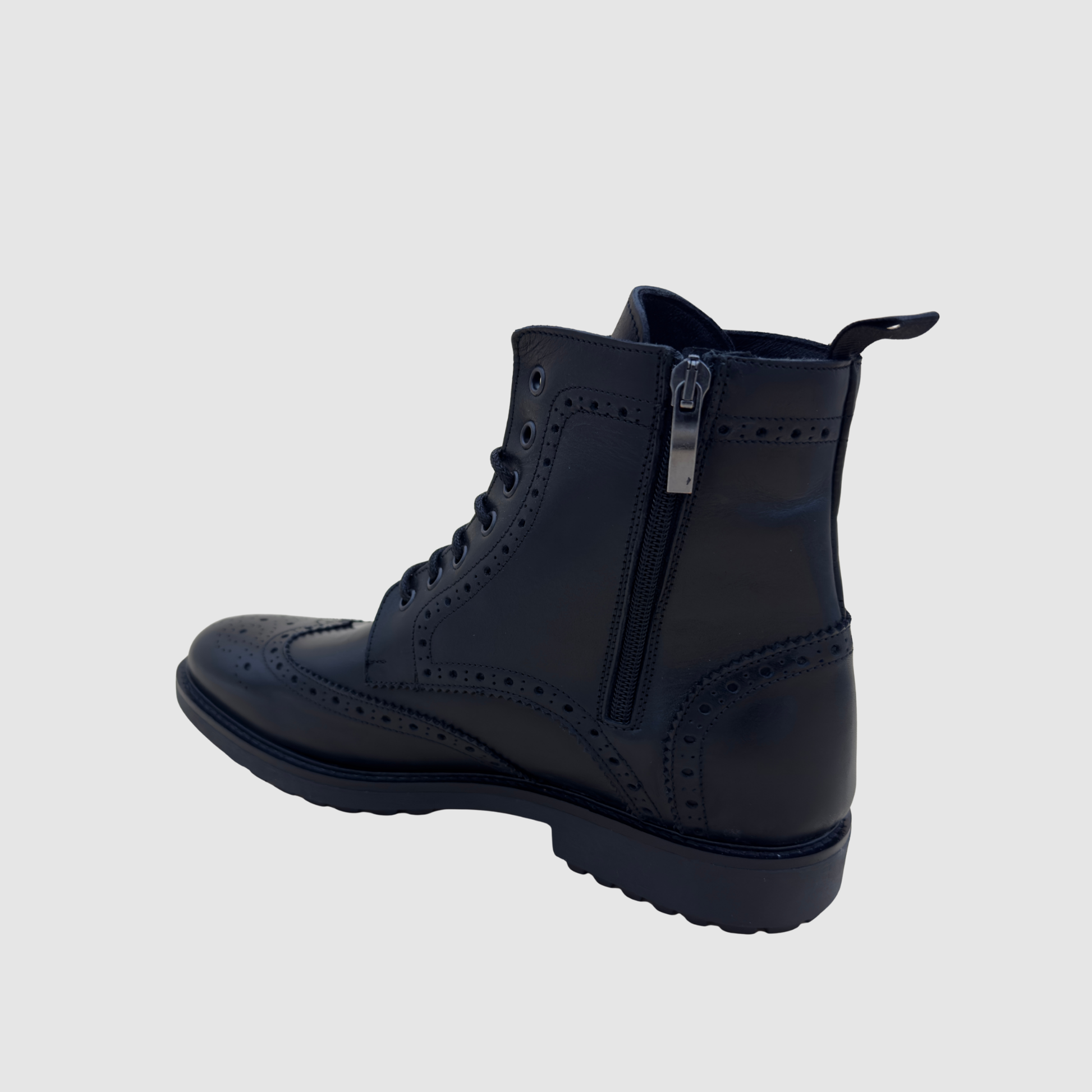 Bottines cuir noir homme fermeture zip latérale pratique